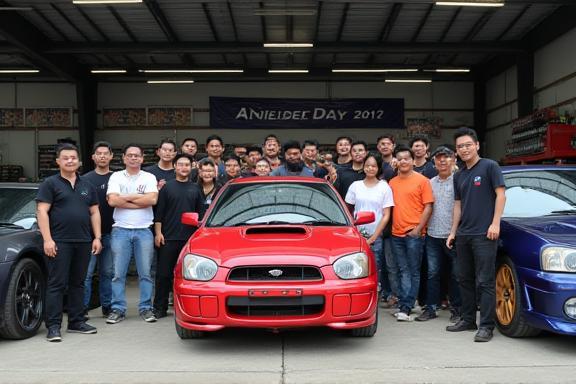 CarMod Malaysia community at local workshop, group photo
